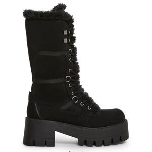 NEW - GRUNGE TREK HIKING BOOTS - BLACK